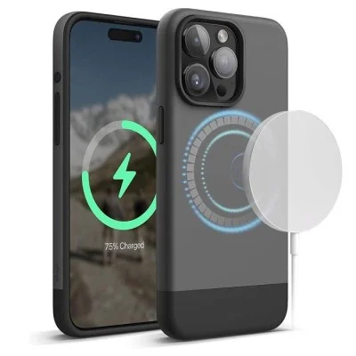 Cover Iphone 15 Pro Max Magsafe Elago - Dark Gray - Black
